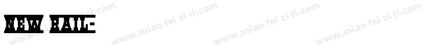 New Rail字体转换